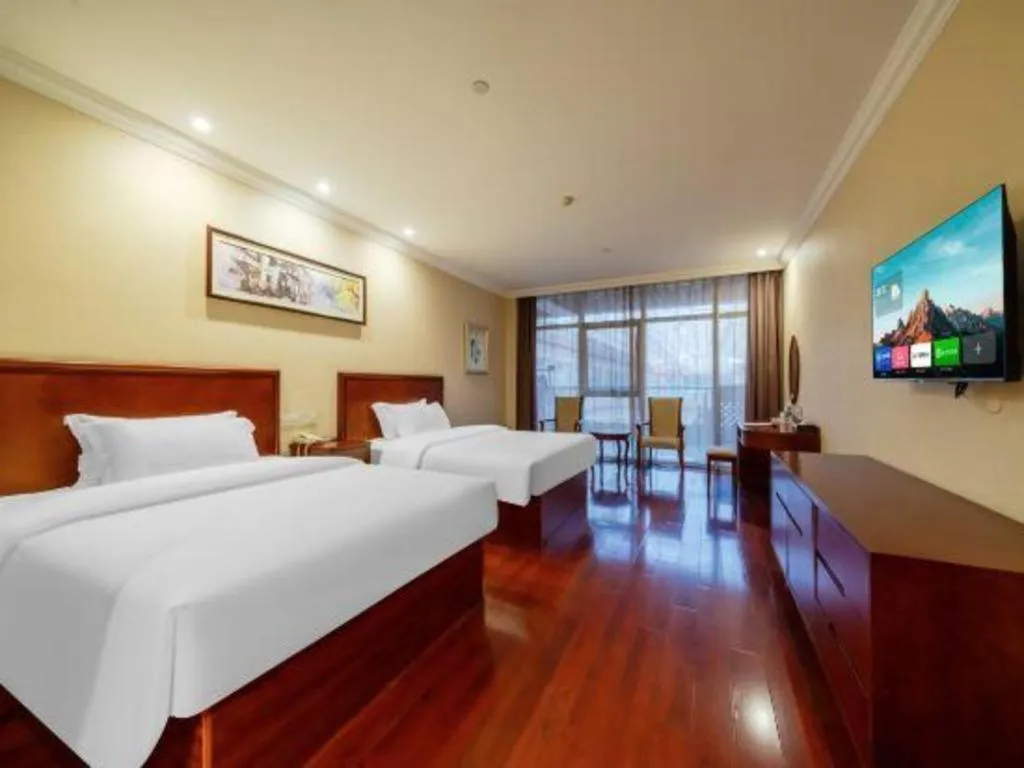 Bed in GreenTree Inn Suzhou Dongxing Road Xinye Square Express Hotel