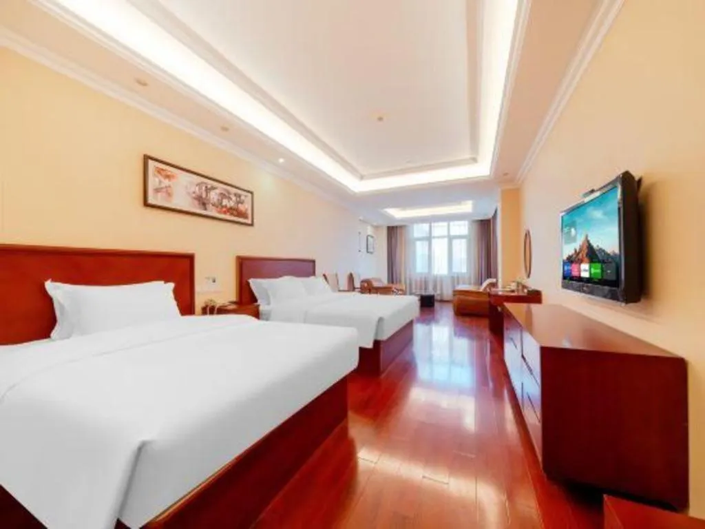 Bed in GreenTree Inn Suzhou Dongxing Road Xinye Square Express Hotel