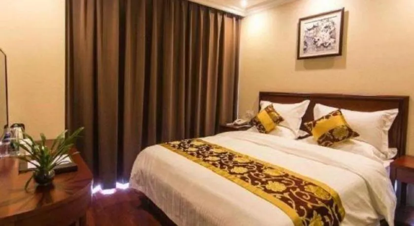 Bed in GreenTree Inn Suzhou Dongxing Road Xinye Square Express Hotel