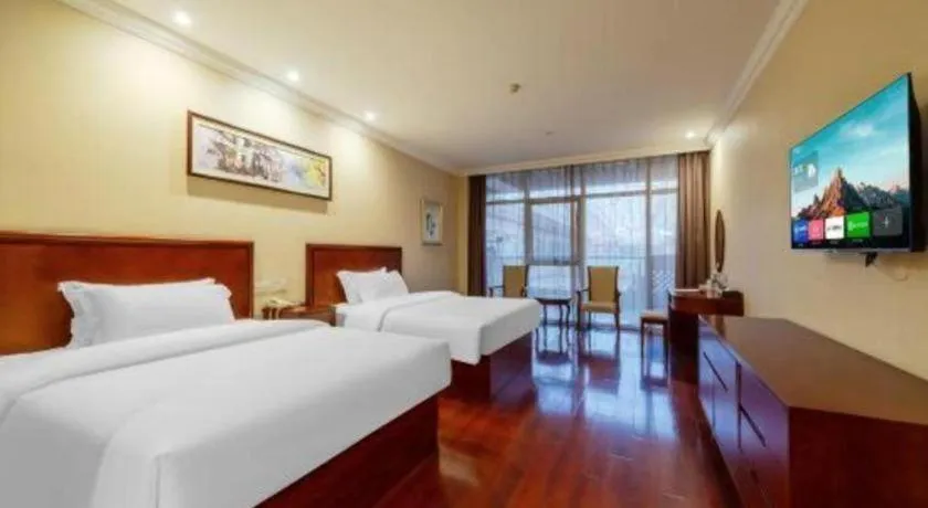 Bed in GreenTree Inn Suzhou Dongxing Road Xinye Square Express Hotel