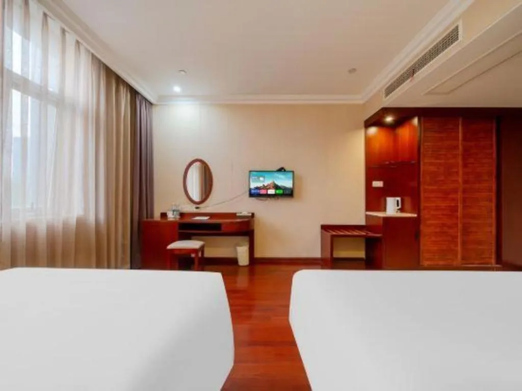 Bed in GreenTree Inn Suzhou Dongxing Road Xinye Square Express Hotel