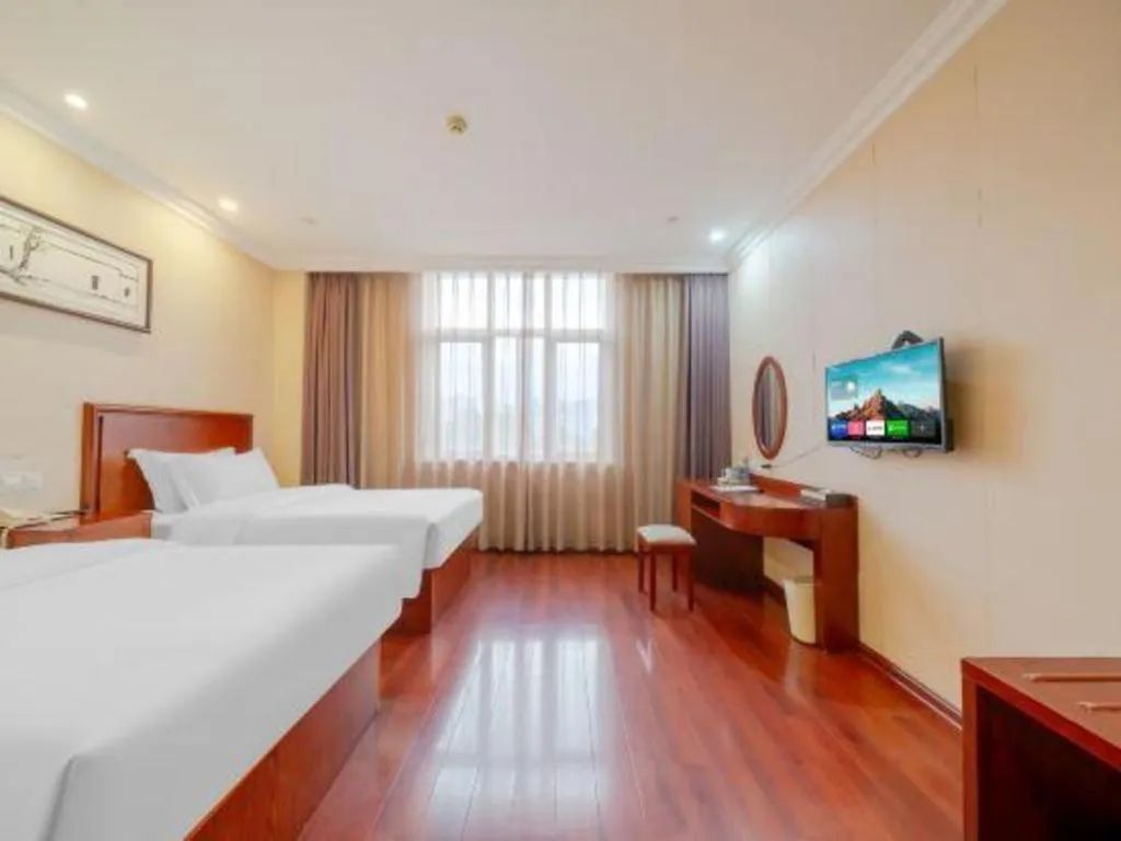 Bed in GreenTree Inn Suzhou Dongxing Road Xinye Square Express Hotel