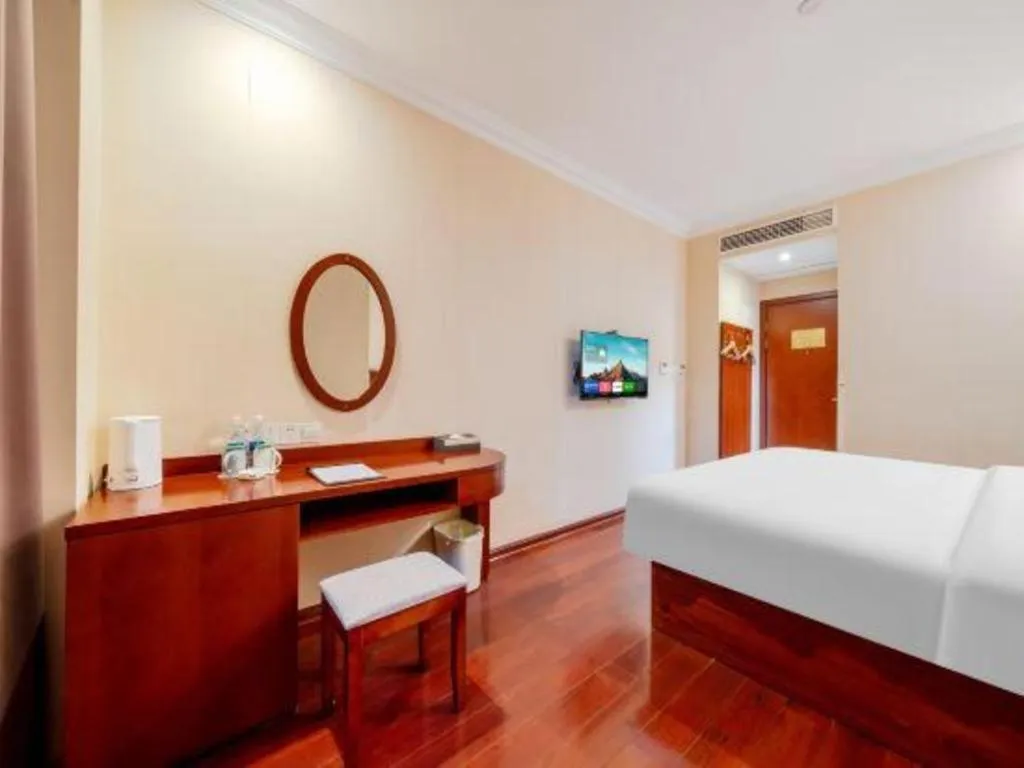 Bed in GreenTree Inn Suzhou Dongxing Road Xinye Square Express Hotel