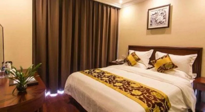 Bed in GreenTree Inn Suzhou Dongxing Road Xinye Square Express Hotel