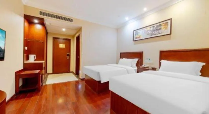 Bed in GreenTree Inn Suzhou Dongxing Road Xinye Square Express Hotel