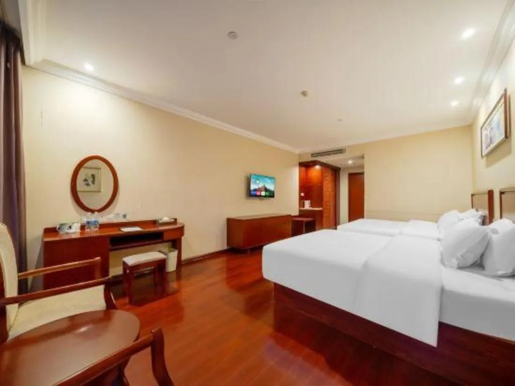 Bed in GreenTree Inn Suzhou Dongxing Road Xinye Square Express Hotel