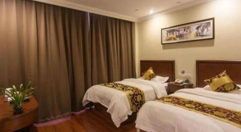 Bed in GreenTree Inn Suzhou Dongxing Road Xinye Square Express Hotel