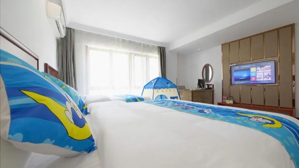Bed in GreenTree Inn ChiZhou QinGYAng Miaoqian Road Rongxing Building Business Hotel