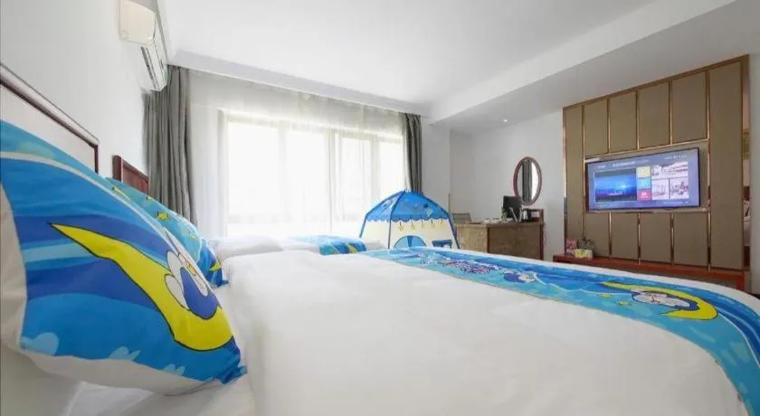 Bed in GreenTree Inn ChiZhou QinGYAng Miaoqian Road Rongxing Building Business Hotel
