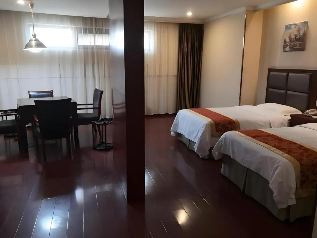 Bed in GreenTree Inn ChaoHu Tianchao Plaza Express Hotel