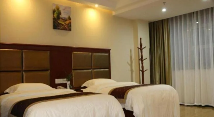 Bed in GreenTree Inn Taizhou New District Hospital of Renmin Hospital Mingliu Express Hotel