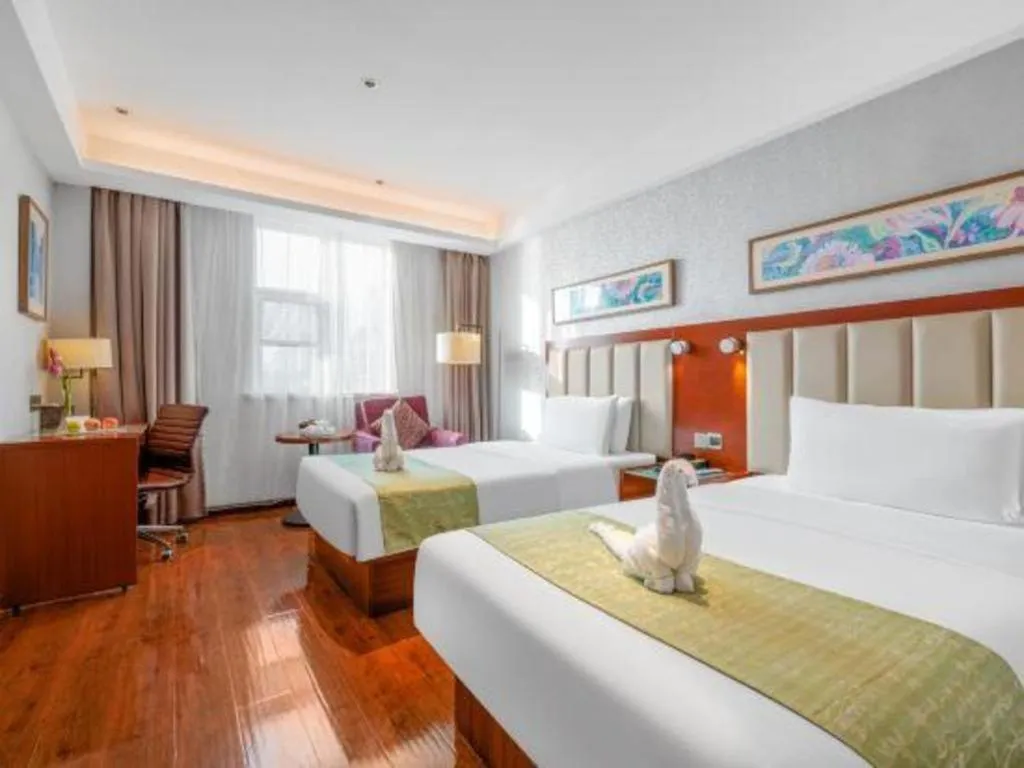 Bed in Yitel Guangzhou Pazhou Exhibition Center Chigang Metro Station