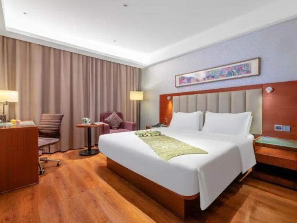 Bed in Yitel Guangzhou Pazhou Exhibition Center Chigang Metro Station