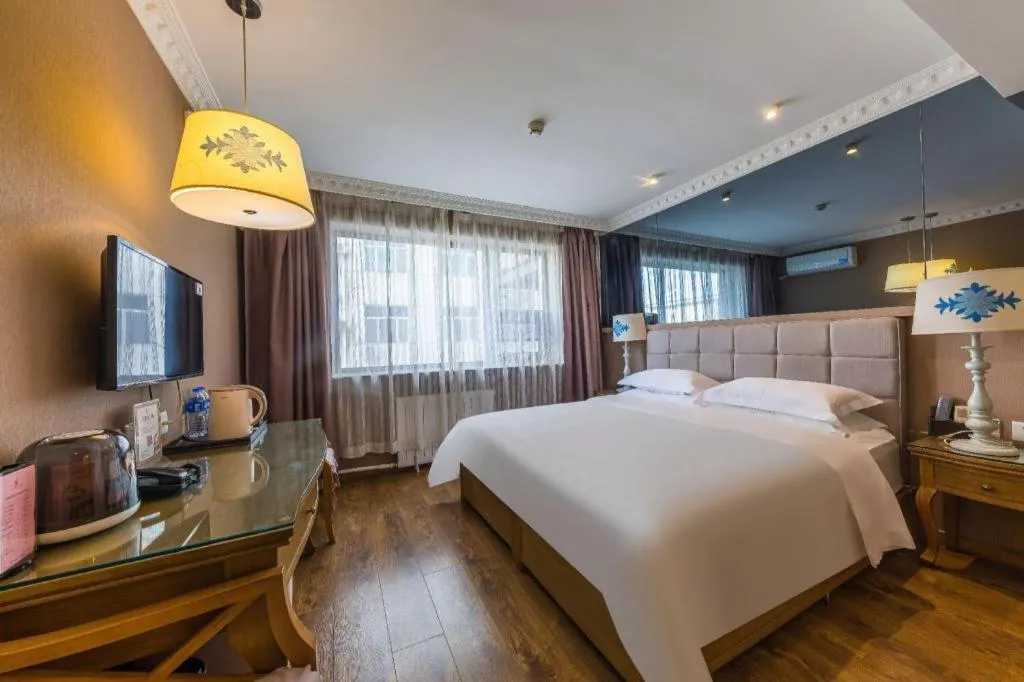 Bed in Hohhot Shanghua Boutique Hotel