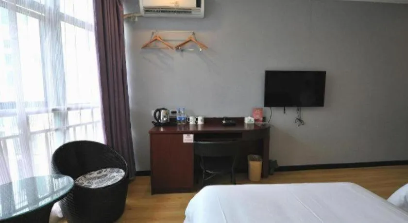 Bed in GreenTree Inn Shanghai Sheshan national tourist resort Express Hotel