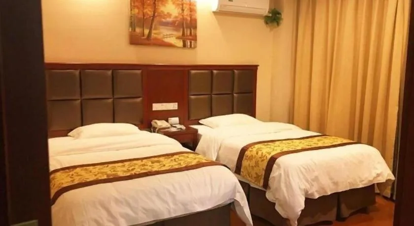 Bed in GreenTree Inn AnHui Maanshan Dangtu High Speed Railway East Station RT-Market Business Hotel
