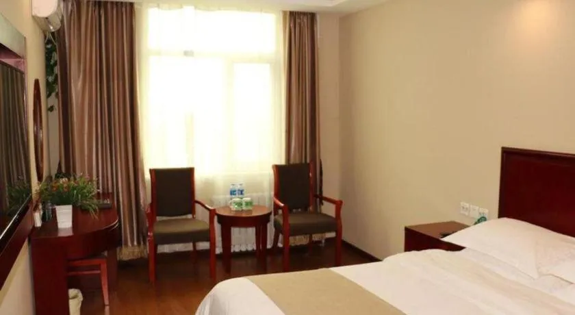 Bed in GreenTree Inn Beijing Daxing District Yufa Town New Airport Express Hotel
