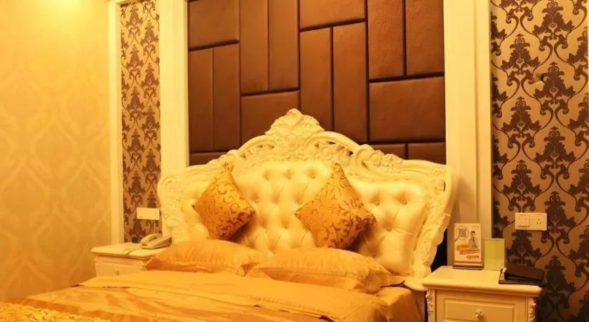 Bed in GreenTree Inn Hebei Zhangjiakou Xiahuayuan Xinchen Road Express Hotel