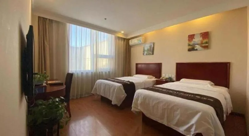 Bed in GreenTree Inn Hebei Zhangjiakou Xiahuayuan Xinchen Road Express Hotel