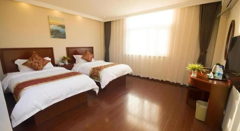 Bed in GreenTree Inn Hebei Zhangjiakou Xiahuayuan Xinchen Road Express Hotel