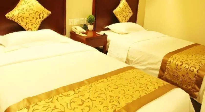 Bed in GreenTree Inn Hebei Zhangjiakou Xiahuayuan Xinchen Road Express Hotel