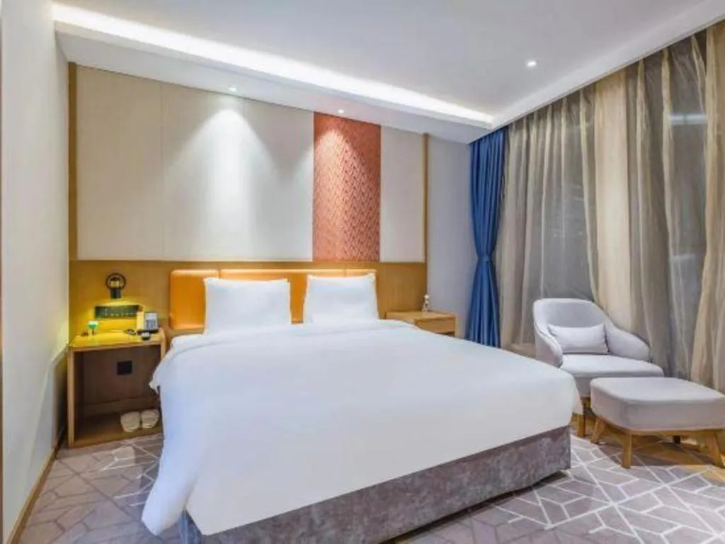 Bed in Gtel Rock City Qingdao Hotel