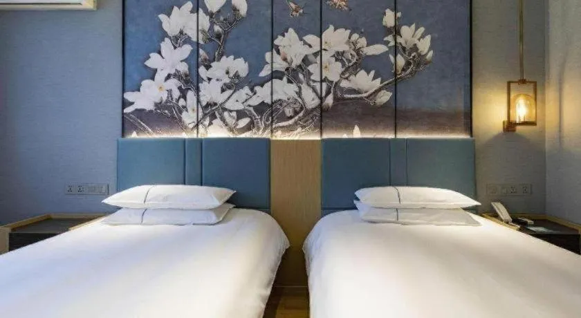 Bed in Jinjiang Inn Zhangjiagang Yangshe West Street Pedestrian Street