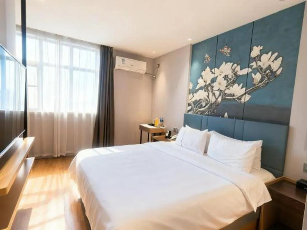 Bed in Jinjiang Inn Xuzhou Pizhou Sanchahe Road