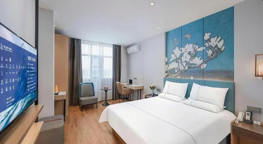 Bed in Jinjiang Inn Xuzhou Pizhou Sanchahe Road