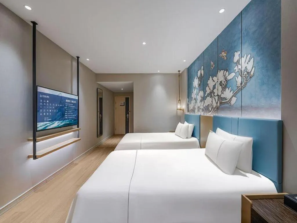 Bed in Jinjiang Inn Xuzhou Pizhou Sanchahe Road