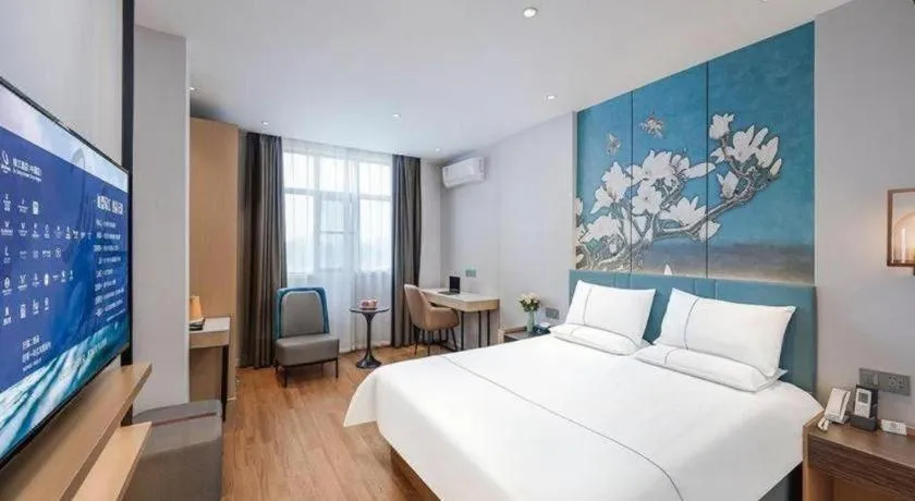 Bed in Jinjiang Inn Xuzhou Pizhou Sanchahe Road