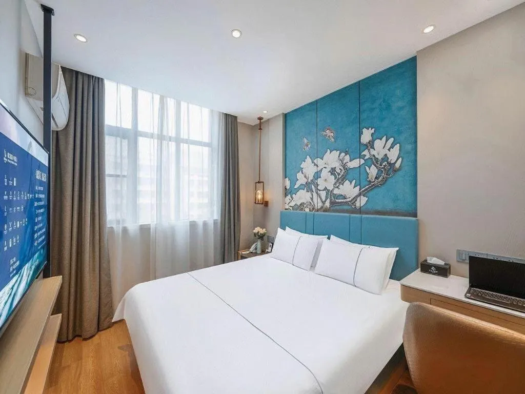 Bed in Jinjiang Inn Xuzhou Pizhou Sanchahe Road