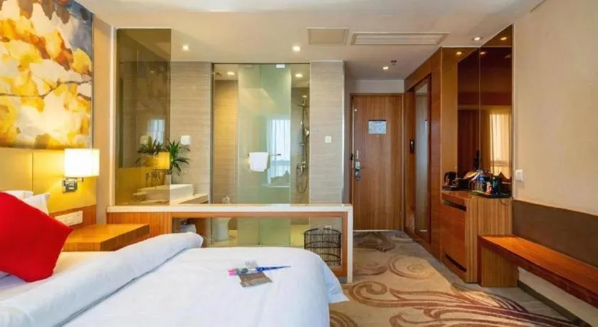 Bed in Jinjiang Metropolo Hotel - Taizhou Wanda Plaza
