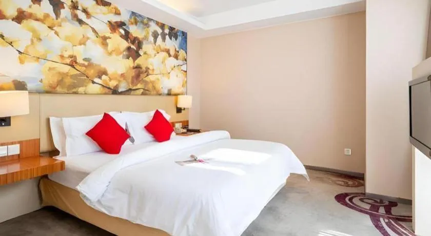 Bed in Jinjiang Metropolo Hotel - Taizhou Wanda Plaza