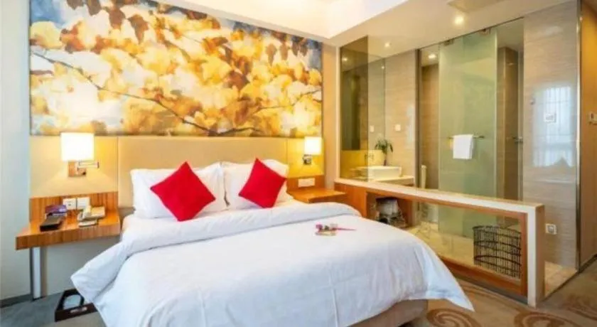 Bed in Jinjiang Metropolo Hotel - Taizhou Wanda Plaza