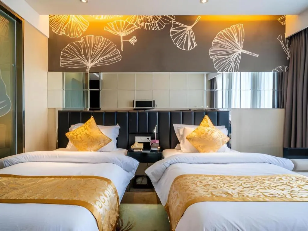 Bed in Jinjiang Metropolo Hotel - Taizhou Wanda Plaza