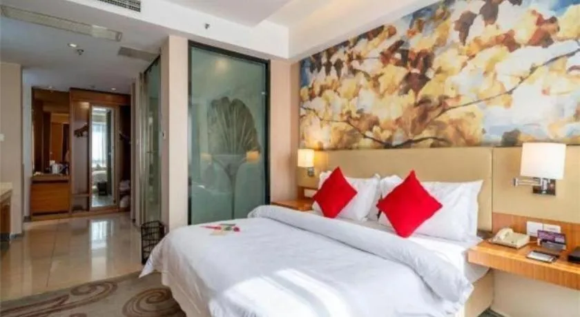 Bed in Jinjiang Metropolo Hotel - Taizhou Wanda Plaza