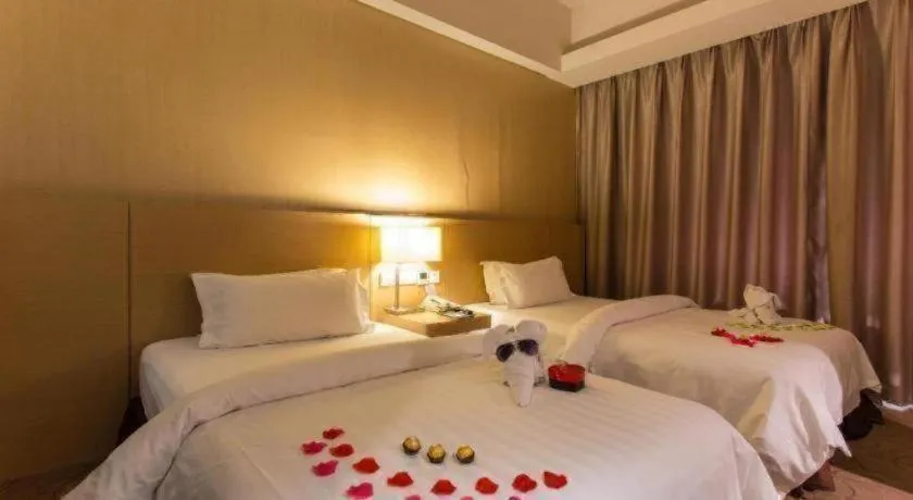Bed in Jinjiang Metropolo Hotel - Langfang Wanda Plaza