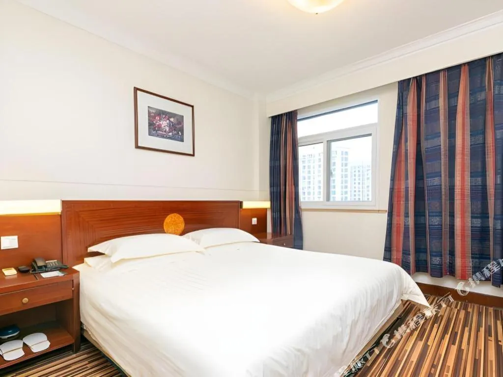 Bed in Jinjiang Inn Shanghai North Bund Yangpu Bridge Branch