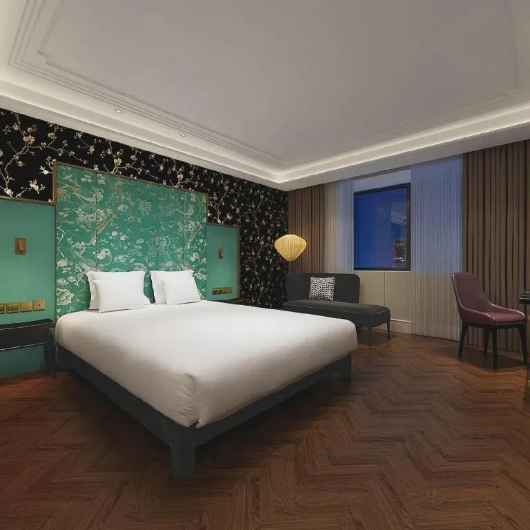 Bed in Metropolo Hotel Shijiazhuang Yuhua Wanda Plaza