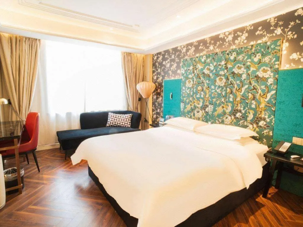 Bed in Metropolo Hotel Shijiazhuang Yuhua Wanda Plaza