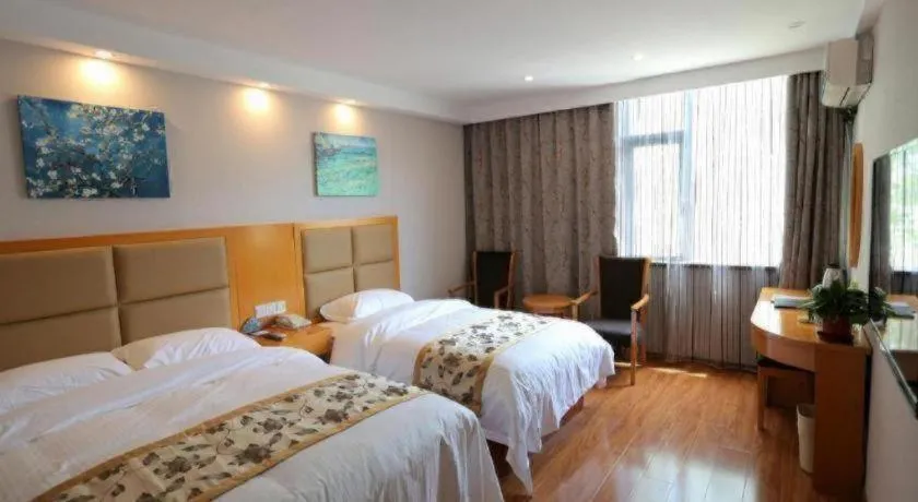 Bed in GreenTree Inn Jiangsu Xuzhou Western 3rd Ring Road Xiyuan Express Hotel