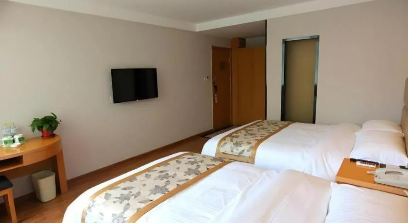 Bed in GreenTree Inn Jiangsu Xuzhou Western 3rd Ring Road Xiyuan Express Hotel