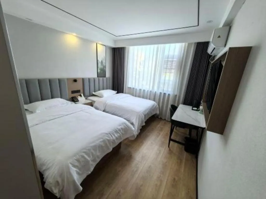 Bed in GreenTree Inn Jiangsu Xuzhou Western 3rd Ring Road Xiyuan Express Hotel