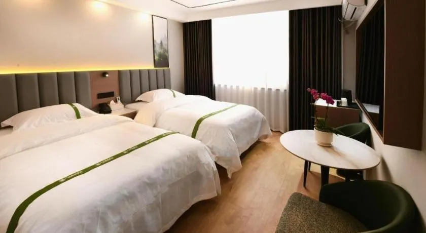 Bed in GreenTree Inn Jiangsu Xuzhou Western 3rd Ring Road Xiyuan Express Hotel