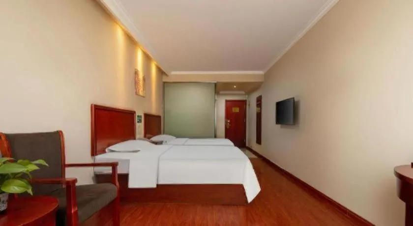 Bed in GreenTree Inn ShanDong Yantai Yantai University Business Hotel