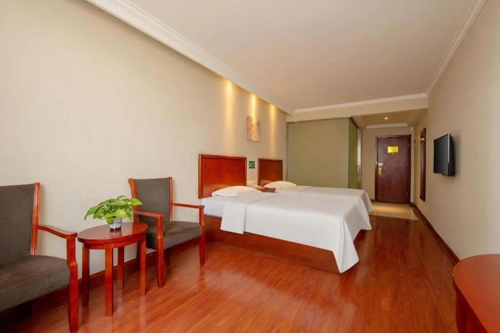 Bed in GreenTree Inn ShanDong Yantai Yantai University Business Hotel