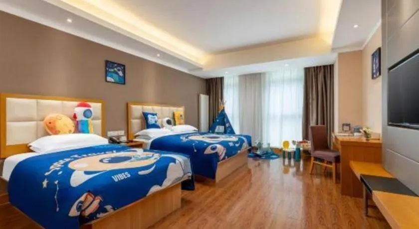Bed in GreenTree Inn Shandong Taian Feicheng Xincheng Road Business Hotel