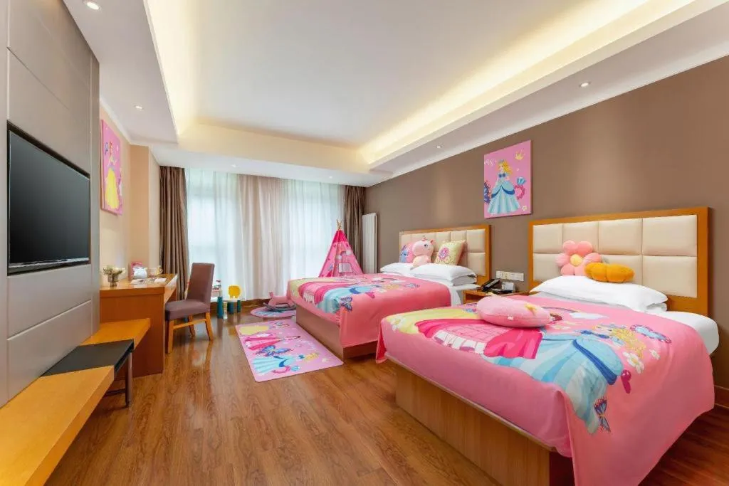 Bed in GreenTree Inn Shandong Taian Feicheng Xincheng Road Business Hotel