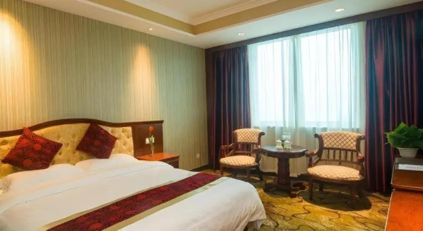 Bed in GreenTree Alliance Zhejiang Zhoushan Putuoshan Zhujiajian Scenic Spot Hotel
